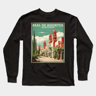Real de Asientos Aguascalientes Mexico Vintage Tourism Travel Long Sleeve T-Shirt